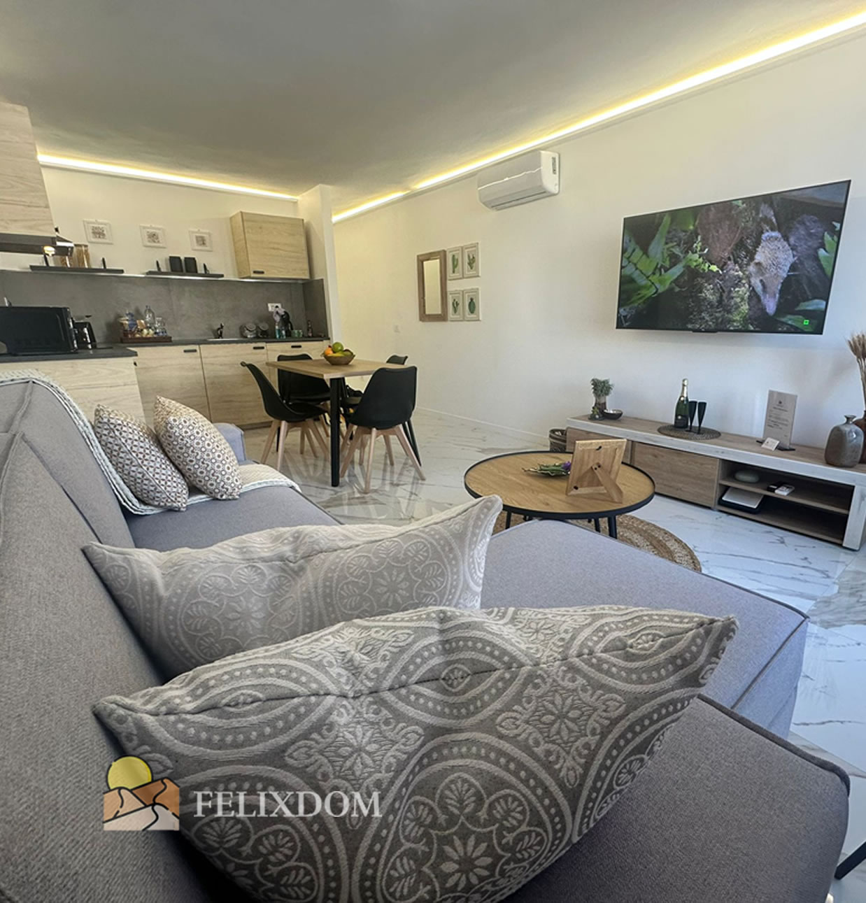 los molinos apartment living room san bartolomè playa de igles