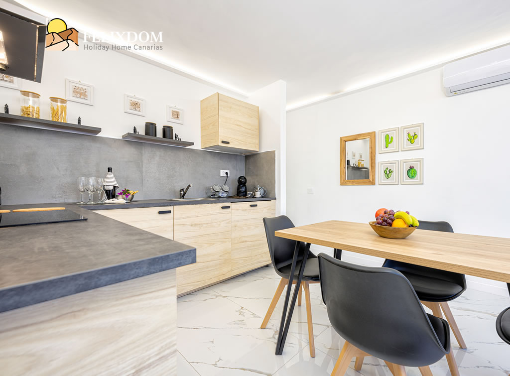 los molinos apartment living room san bartolomè playa de igles los molinos apartment Kitchenette san bartolomè playa de igles